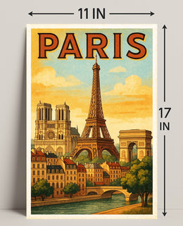 Paris Vintage Travel Poster PosterGoat