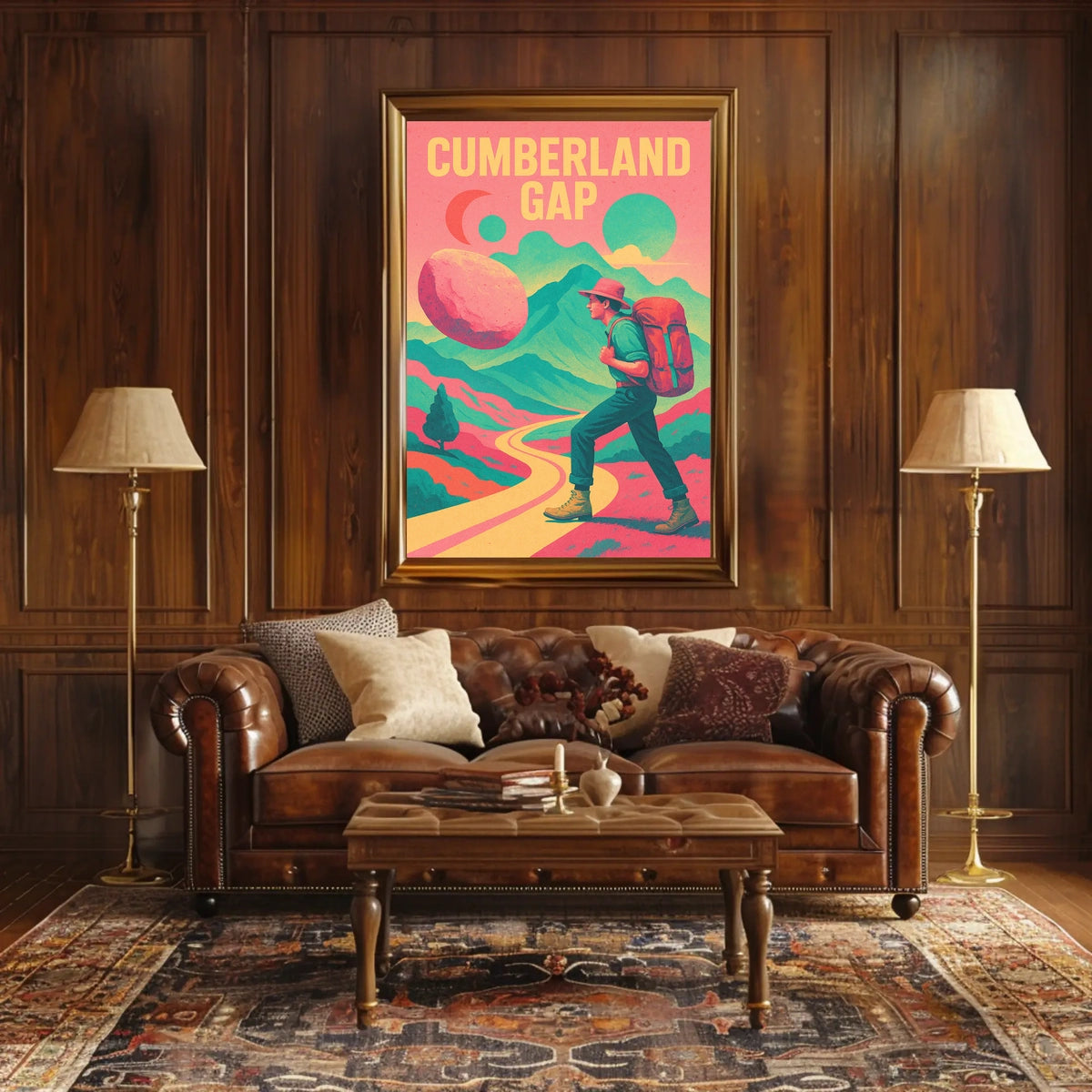 Cumberland Gap Wanderlust Scenic Travel Poster