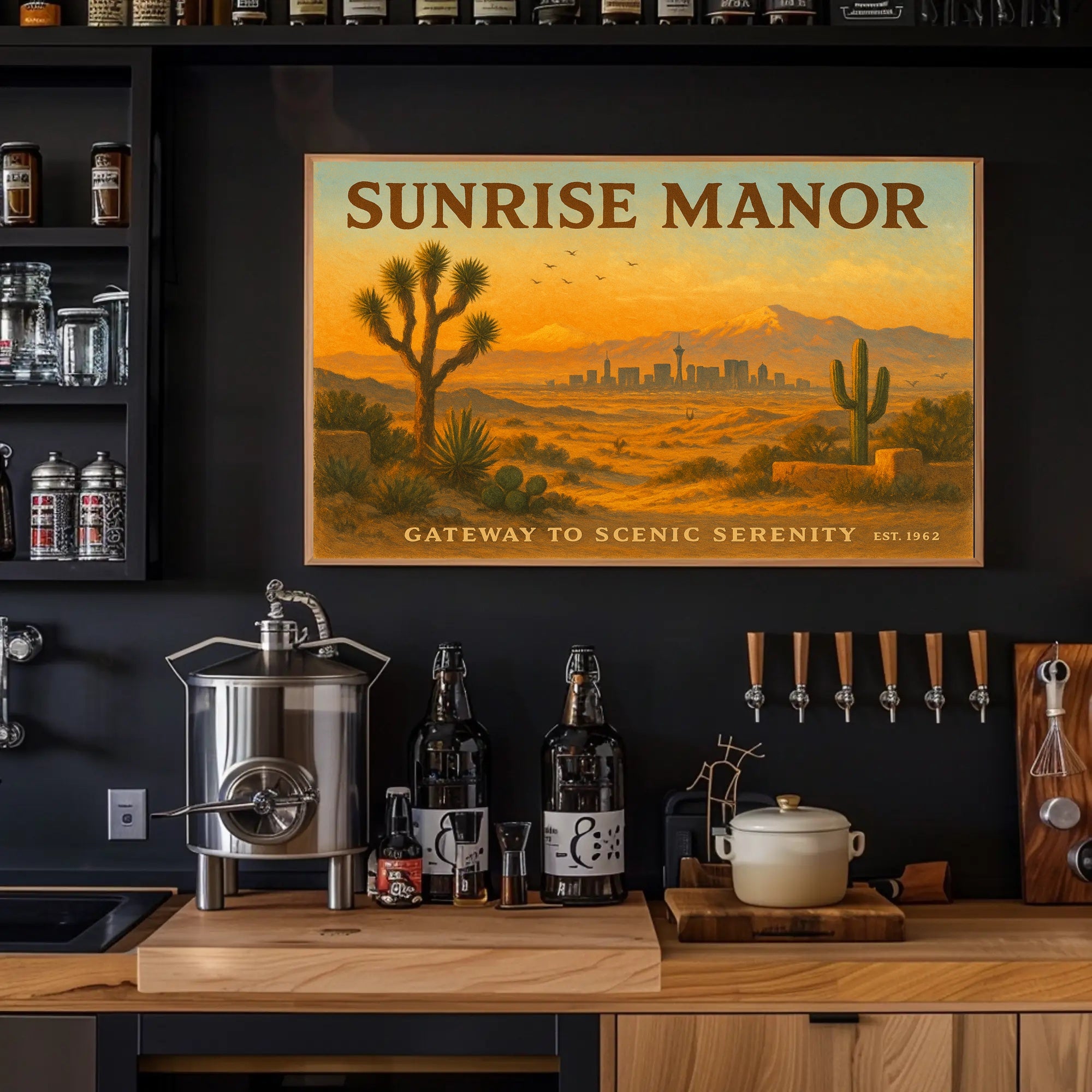 Sunrise Manor Scenic Serenity Travel Poster