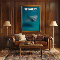Stingray Graceful & Majestic Poster PosterGoat