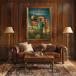American Icons Vintage Art Poster - Cultural or Heritage Poster