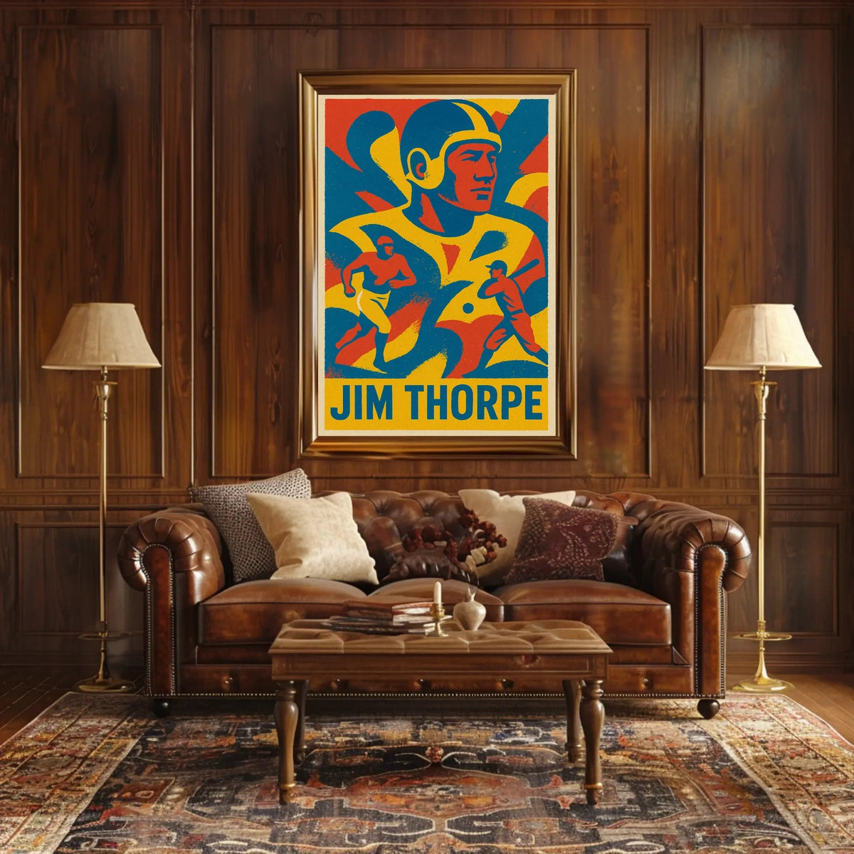 Jim Thorpe Athletic Icon Poster