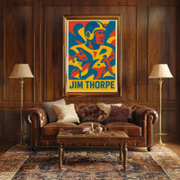 Jim Thorpe Athletic Icon Poster