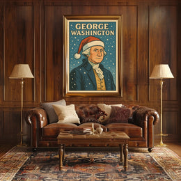 George Washington Festive Portrait Poster
