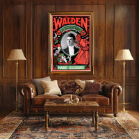 Vintage Magician Illusion Poster: Mystical and Theatrical Art