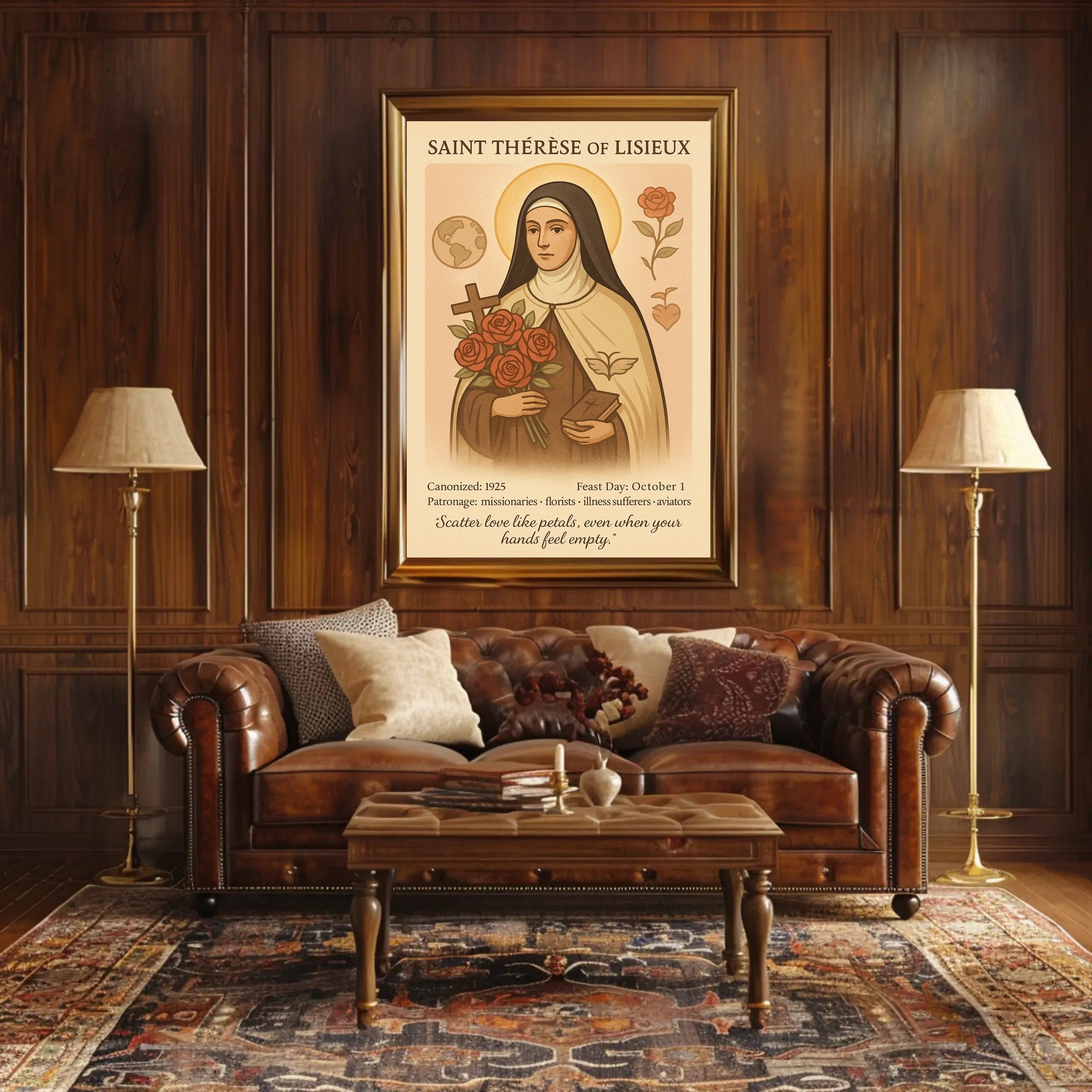 Saint Thérèse of Lisieux Devotional Cultural Heritage Poster