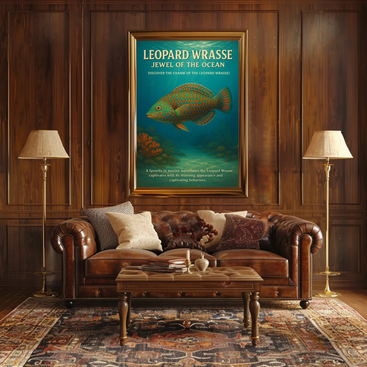 Jewel of the Ocean Leopard Wrasse Poster