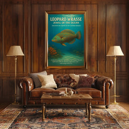 Jewel of the Ocean Leopard Wrasse Poster