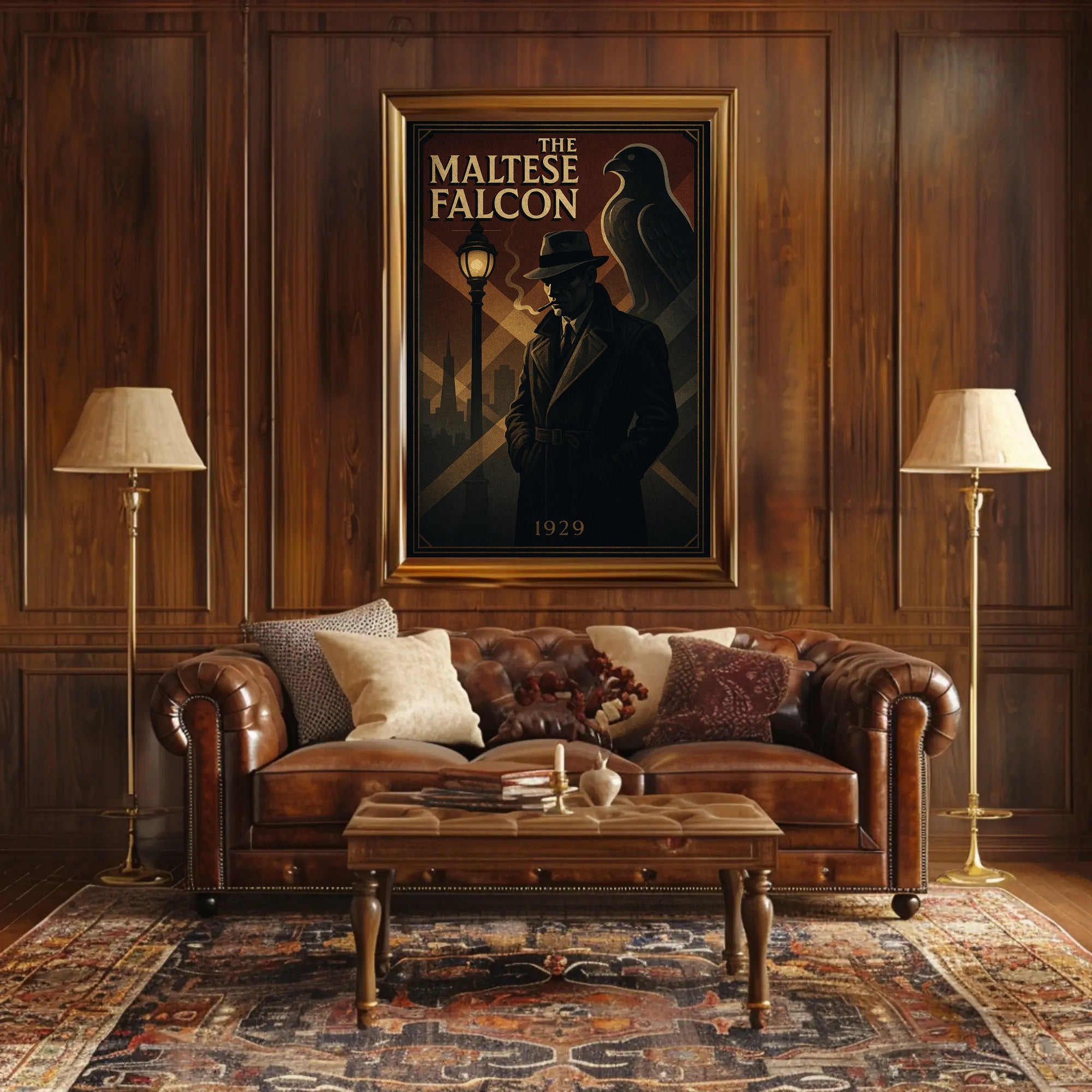 The Maltese Falcon Noir Film Poster Pop Culture Poster