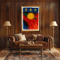 Vibrant Heraldic Emblem Poster
