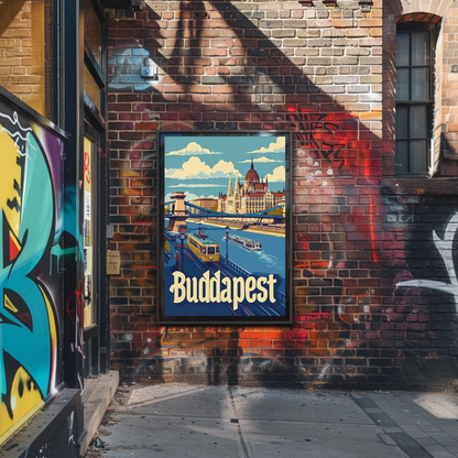 Budapest Cityscape Poster