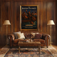 Boston Tea Party Vintage Poster Wall Art