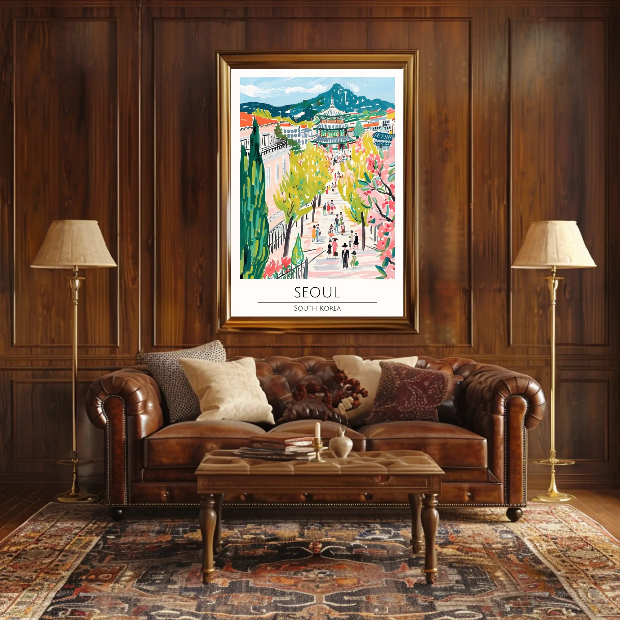 Vibrant Streets of Seoul Poster PosterGoat