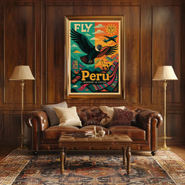 Fly to Peru Wander in Color Poster