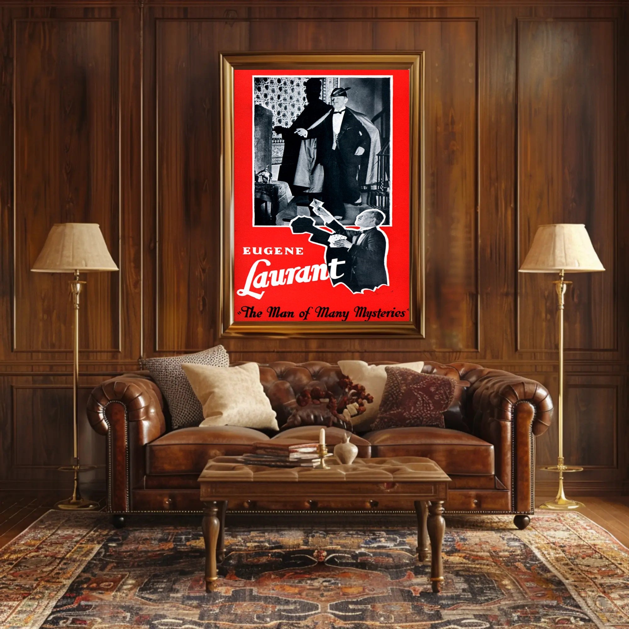 Eugene Laurant Magician Vintage Magic Show Poster Artistic Poster