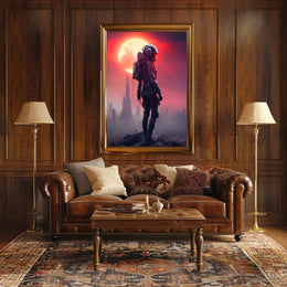 Futuristic Sentinel Poster PosterGoat