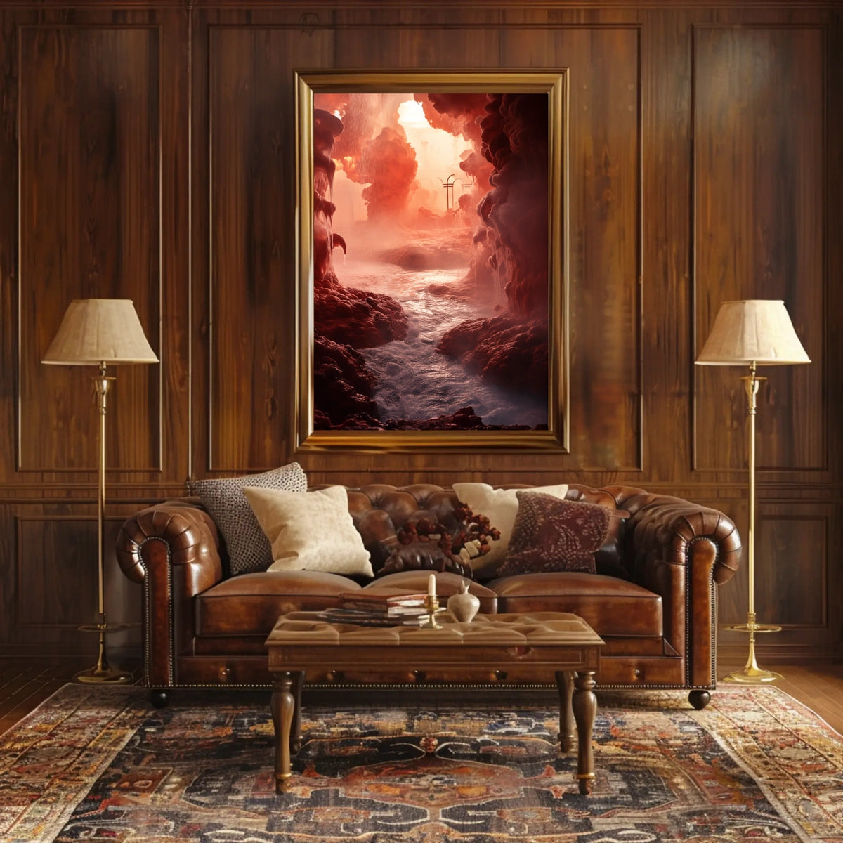 Mystical Cavern Landscape Poster
