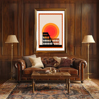 Iconic Architecture at Sunset Poster PosterGoat