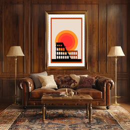 Iconic Architecture at Sunset Poster PosterGoat