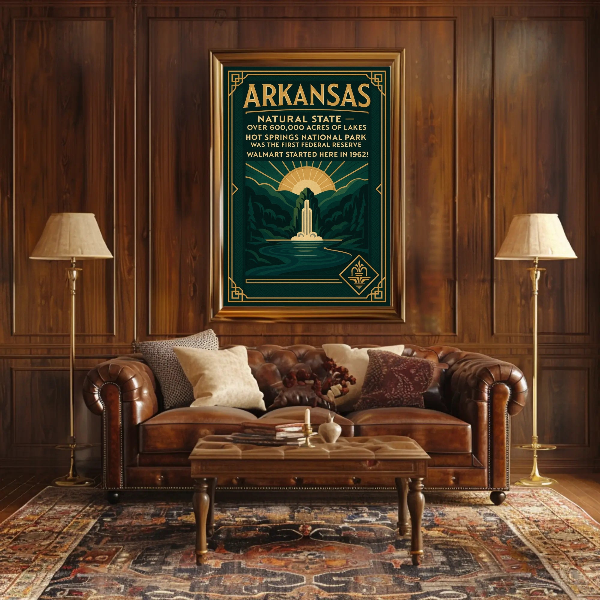 Arkansas The Natural State Poster
