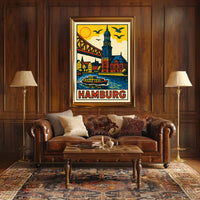 Hamburg A Vibrant Cityscape Poster