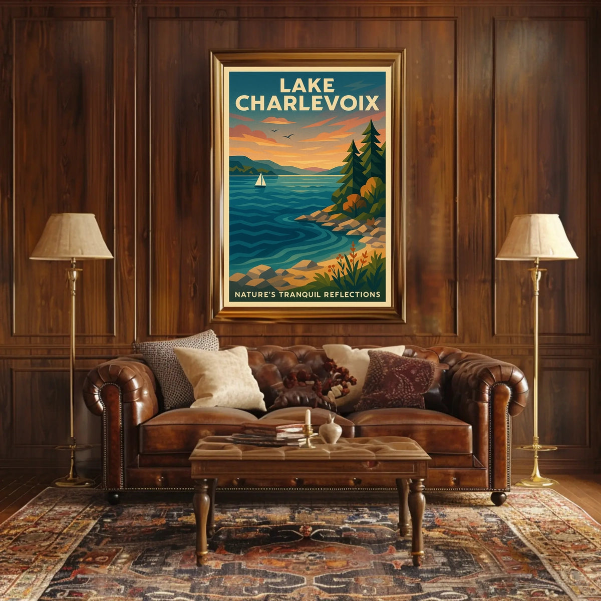 Lake Charlevoix NatureS Tranquil Poster