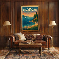 Lake Charlevoix NatureS Tranquil Poster