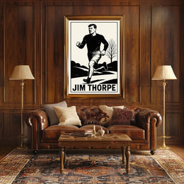Jim Thorpe Athletic Icon Poster
