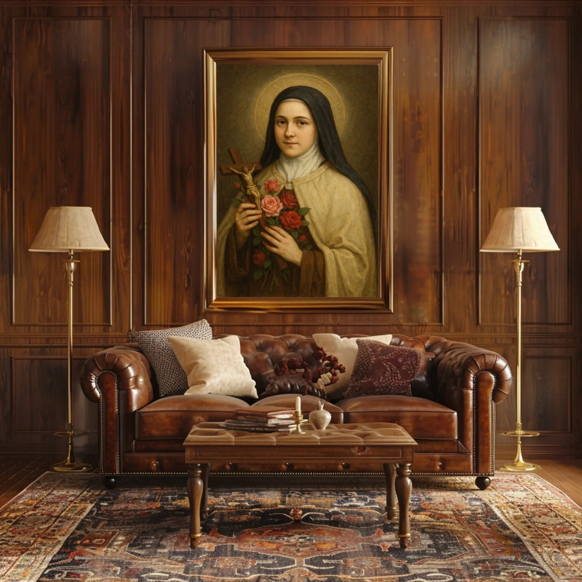 Portrait Of A Saintly Figure Poster