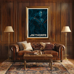 Jim Thorpe Iconic Athlete Poster