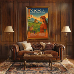 Georgia A Tapestry Of Beauty Culture Poster