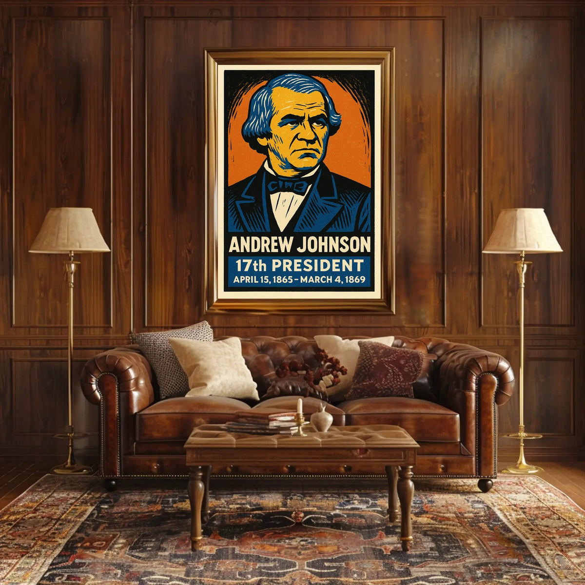 Andrew Johnson 17th President Poster