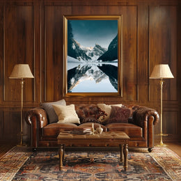 Breathtaking Winter Mountainscape: National Park Poster