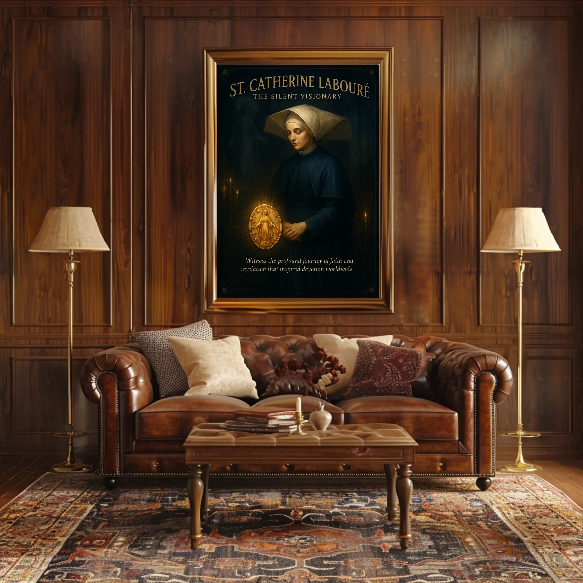 St. Catherine Labouré  The Silent Visionary Poster PosterGoat