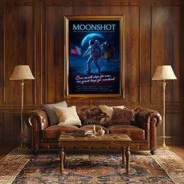 Moonshot – First Lunar Landing Poster PosterGoat