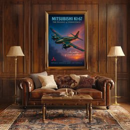 Mitsubishi Ki-67 The Pegasus of Persistence Poster