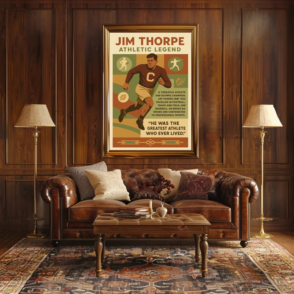 Jim Thorpe Legendary Athlete Jim Thorpe Poster
