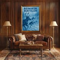 Reindeer Biathlon Adventure Poster