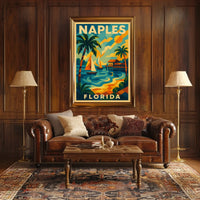 Naples Florida A Tropical Paradise Poster Wall Art