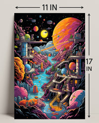 Cosmic Landscape Adventure Poster PosterGoat
