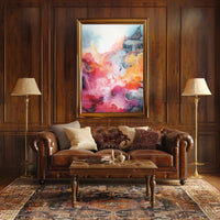 Abstract Colorful Waves Abstract Poster