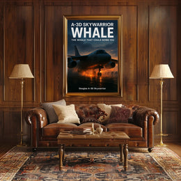 Douglas A-3D Skywarrior The Whale Poster PosterGoat