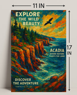 Explore the Wild Beauty of Acadia Poster PosterGoat