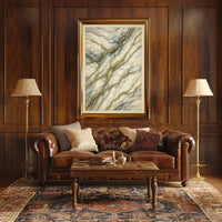 Elegant Marbled Kintsugi Design: Abstract or Artistic Poster