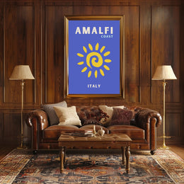 Amalfi Coast Dreamscape Seamless Travel Poster PosterGoat