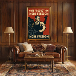 More Production, More Freedom Poster