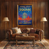 Stars Over The Square Poster