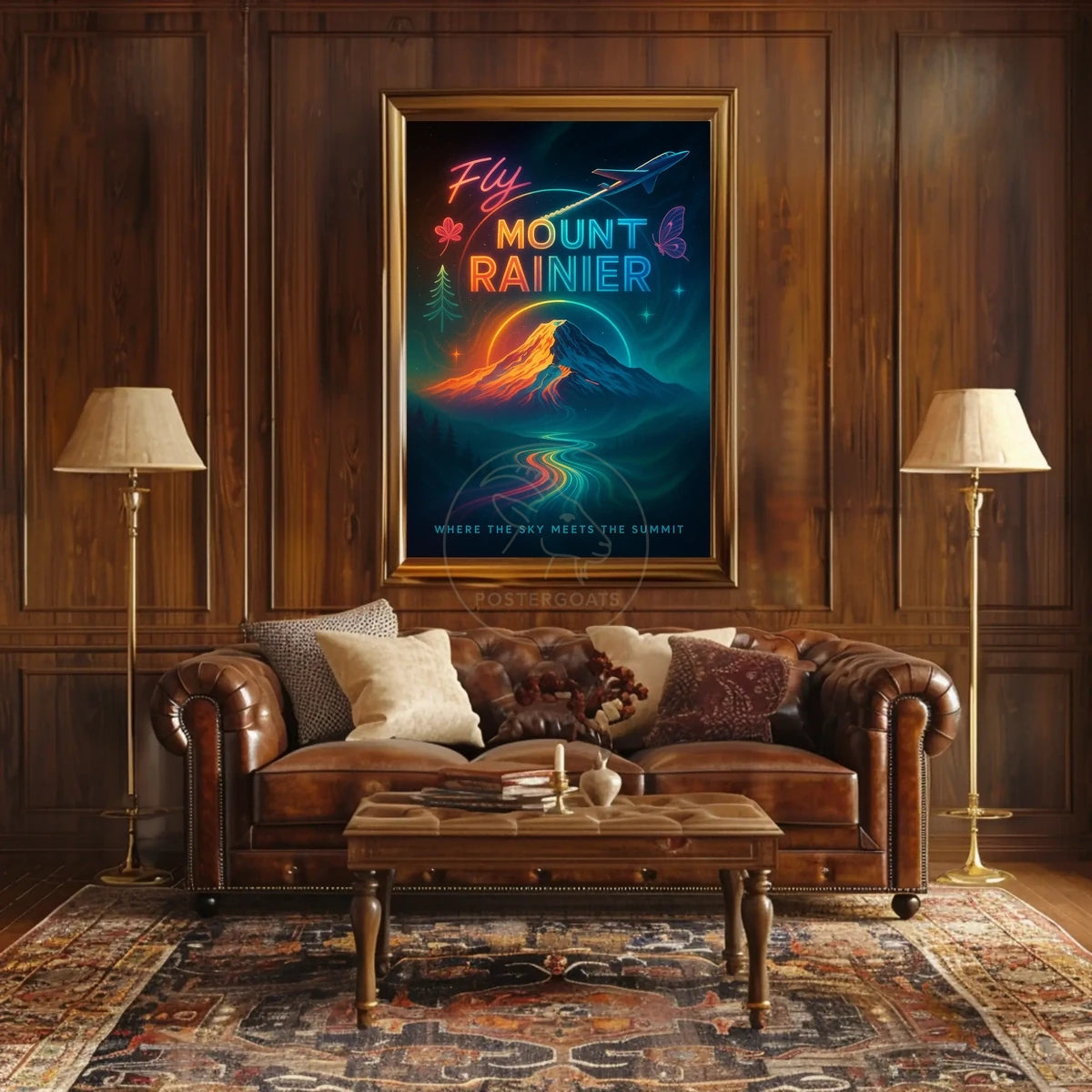 Mount Rainier Adventure Travel Poster
