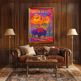 South DakotaS Vibrant Tribute Poster