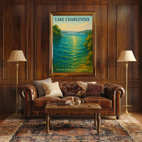 Lake Charlevoix Serenity Scene Travel Poster